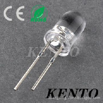 5mm Round Green Water Clear Short Feet Lens Led Diode